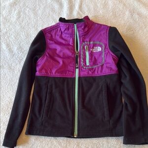 The North Face Purple and Black Puffer Jacket
